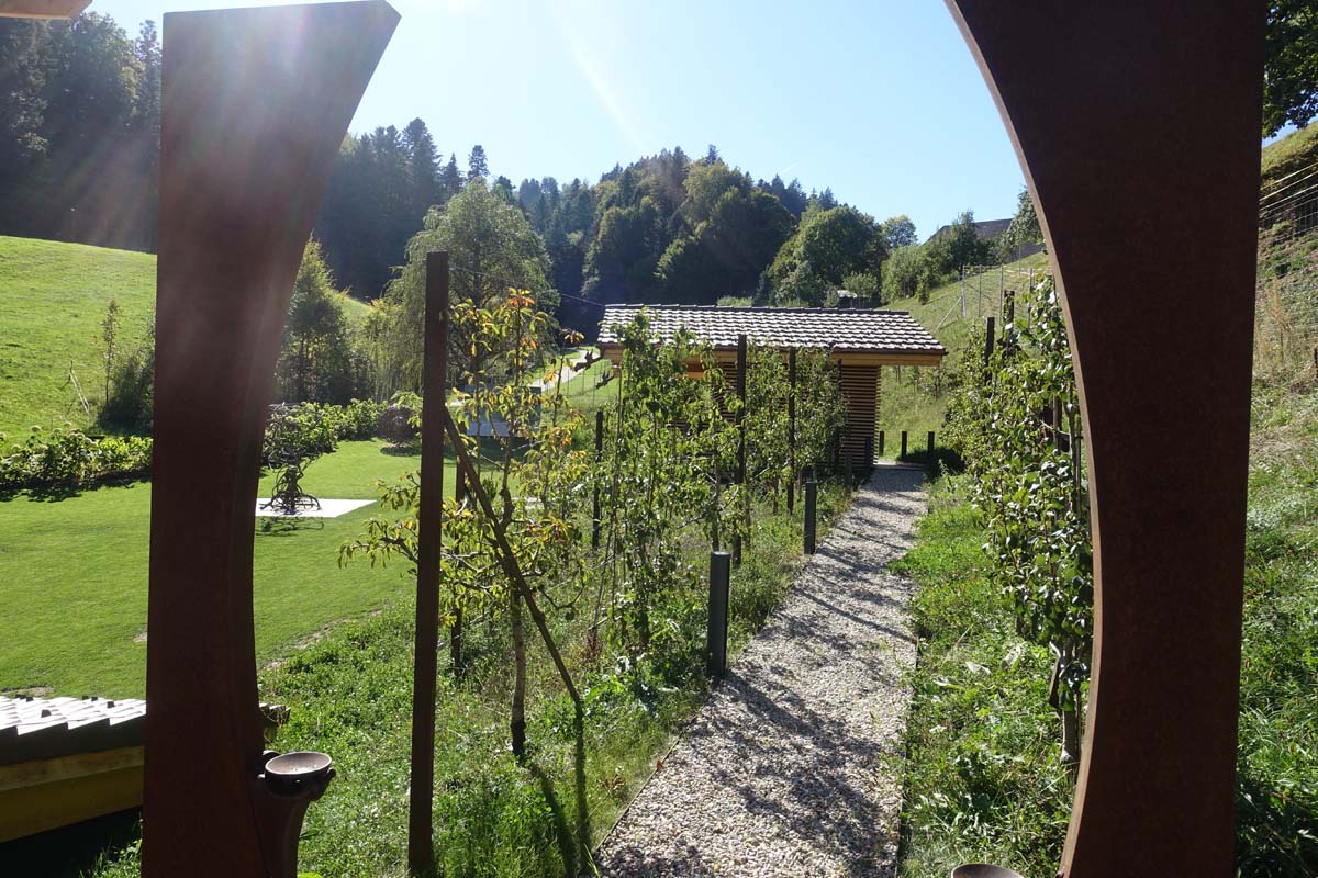Weg zur Sauna Impressionen Roggegratbad